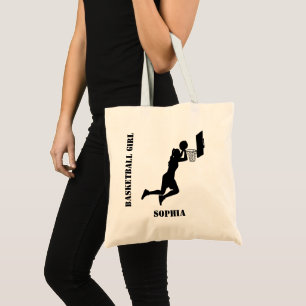 Basketball Player Girl, Basketball Girl  Birthday Tote Bag