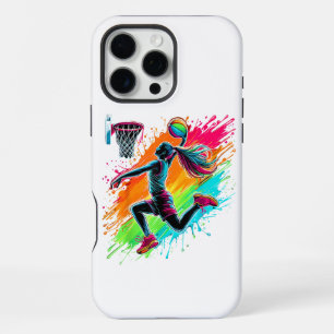 Basketball Player Girl Basketballer iPhone 16 Pro Max Case