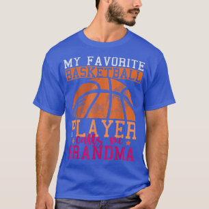 Basketball Player Grandma Mothers Day Sports Baske T-Shirt