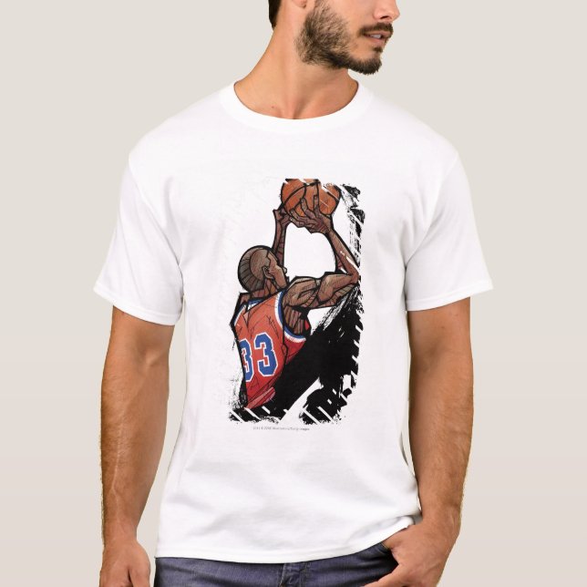 Basketball player holding ball T-Shirt (Front)