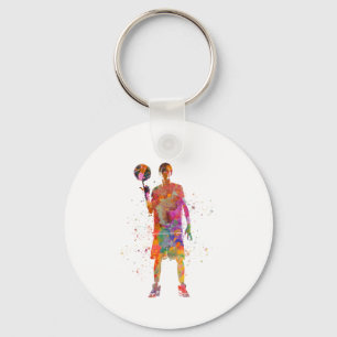 Basketball player key ring