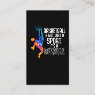 Basketball Player Life Dunk Athlete Business Card