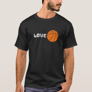 Basketball Player Love Design Funny Sports Team Ga T-Shirt