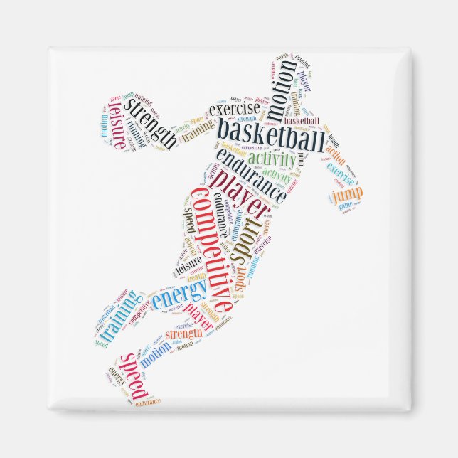 Basketball player magnet (Front)