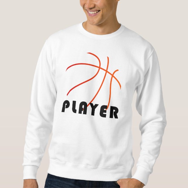Basketball Player | Mimimal Modern Design Sweatshirt (Front)