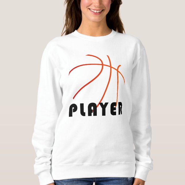 Basketball Player | Mimimal Modern Design Sweatshirt (Front)