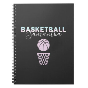Basketball Player Name Cute Basket Personalised Notebook