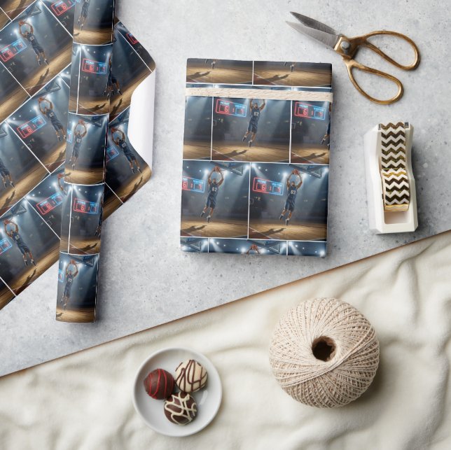 Basketball Player Number 67  Wrapping Paper (Crafts)