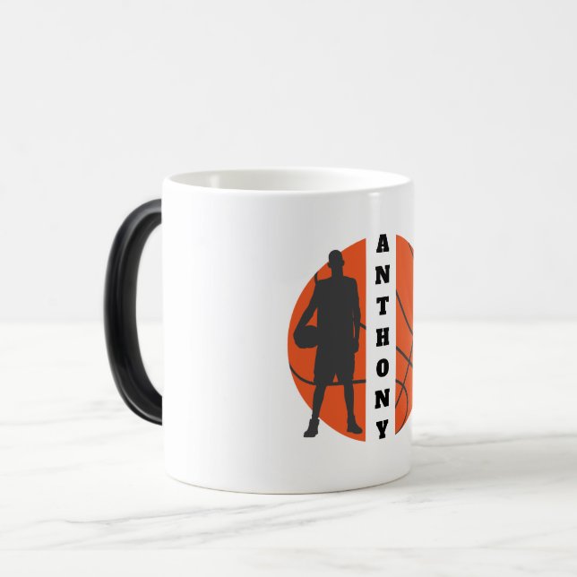  Basketball Player Personalised Morphing Mug (Front Left)