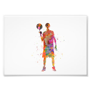 Basketball player photo print