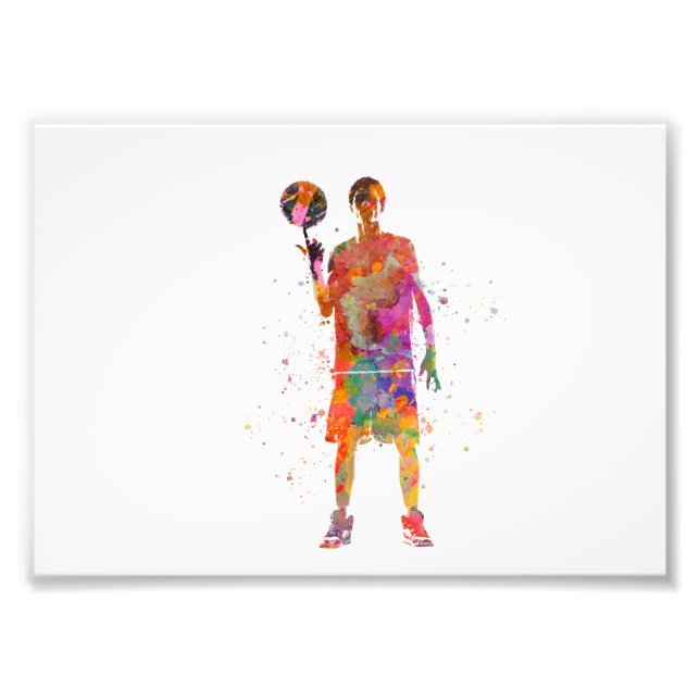 Basketball player photo print (Front)