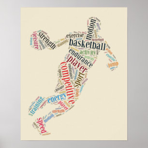 Basketball player poster