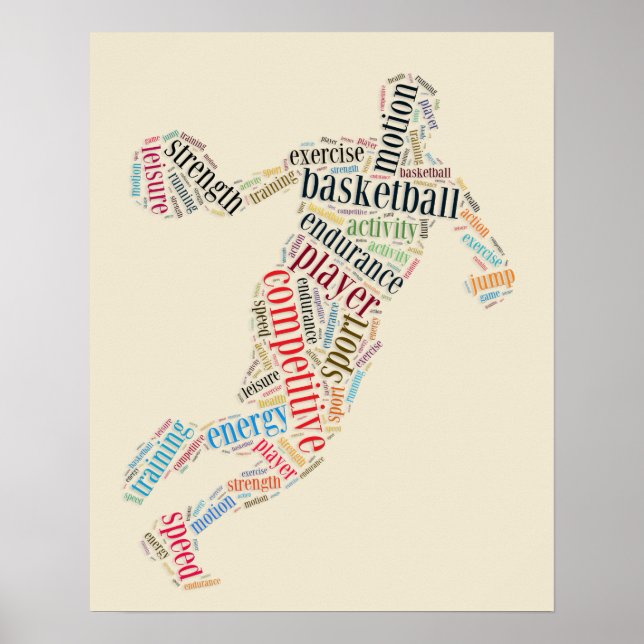 Basketball player poster (Front)