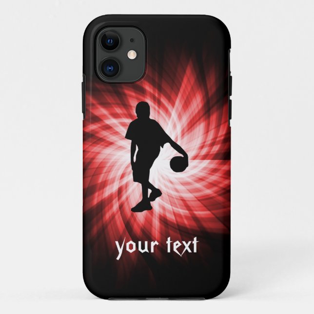 Basketball Player; Red Case-Mate iPhone Case (Back)