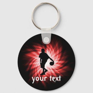 Basketball Player; Red Key Ring