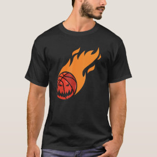 Basketball Player Scary Pumpkin Halloween Costume T-Shirt
