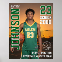 Basketball Player Senior Team Photo Gift Sports