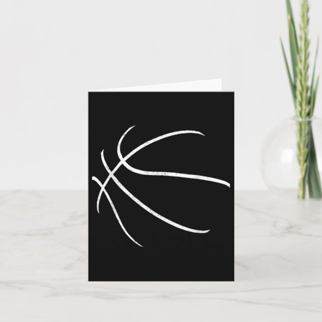 Basketball Player Silhouette Design  Card (Front)