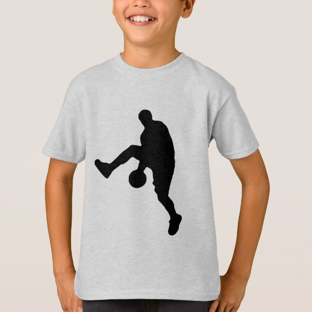 Basketball Player Silhouette T-Shirt (Front)