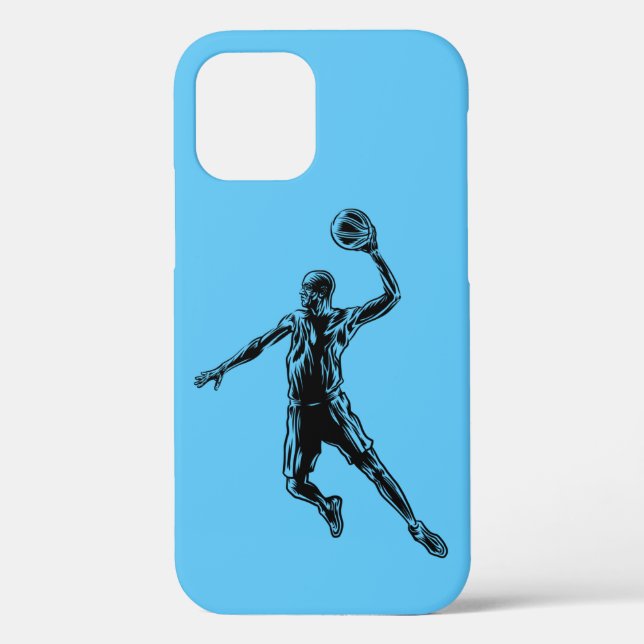Basketball Player Slam Dunk Dark Design Case-Mate iPhone Case (Back)