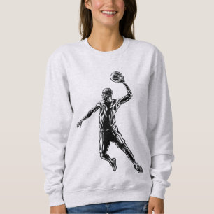 Basketball Player Slam Dunk Dark Design Sweatshirt