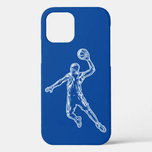 Basketball Player Slam Dunk Light Design iPhone 12 Case
