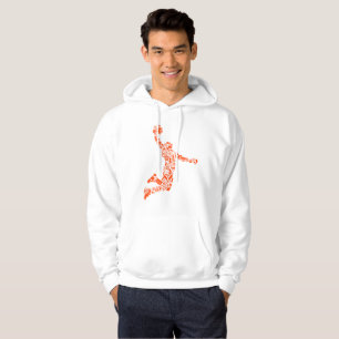 Basketball Player Slam Symbology Hoodie