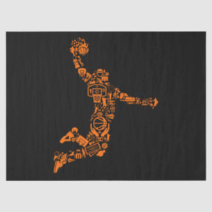 Basketball Player Vintage Sports Athlete Tissue Paper