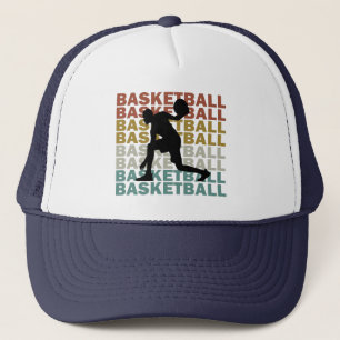 Basketball player vintage trucker hat