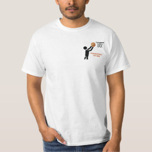 Basketball player with ball custom T-Shirt