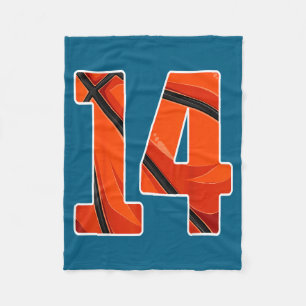 Basketball Player Years 14 Old 14th Fleece Blanket
