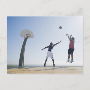Basketball players 3 postcard