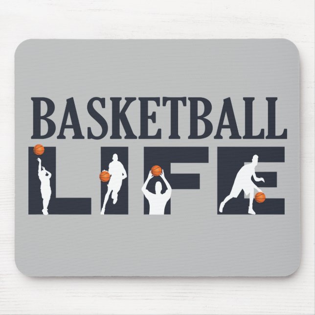 Basketball players driblling mouse pad (Front)