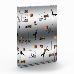 Basketball Players Pattern, Photo Block