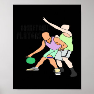 Basketball Players Top  Poster