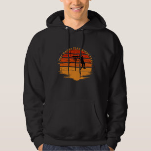 Basketball players vintage retro sunset style hoodie