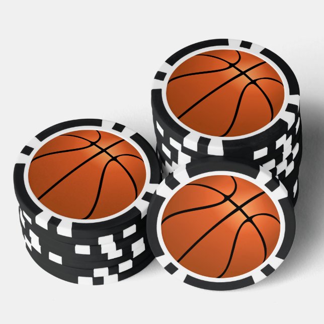 Basketball Poker Chips (Stack)
