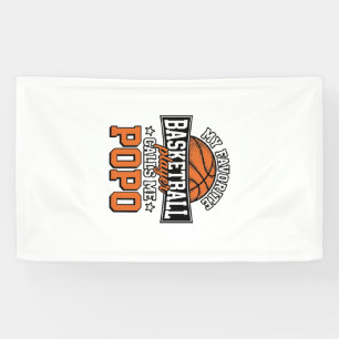 Basketball Popo Funny Vintage Sports Design_1 Banner