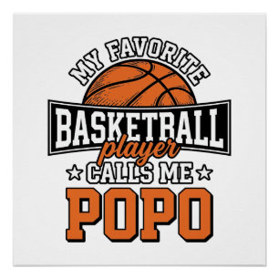 Basketball Popo Funny Vintage Sports Design_1 Poster
