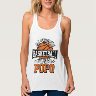 Basketball Popo Funny Vintage Sports Design_1 Singlet