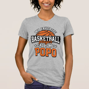 Basketball Popo Funny Vintage Sports Design_1 T-Shirt