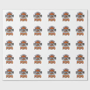 Basketball Popo Funny Vintage Sports Design_1 Wrapping Paper