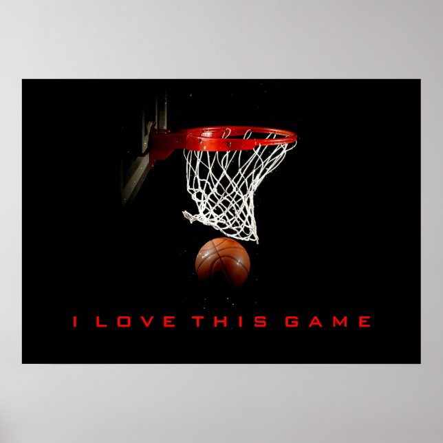 Basketball Poster I Love This Game (Front)