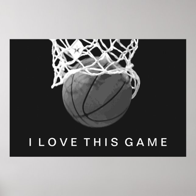 Basketball Poster I Love This Game (Front)