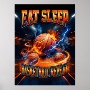 Basketball Poster - Vintage 90s Bootleg Sports