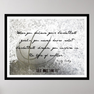 Basketball Poster with Quote 008
