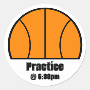 Basketball Practice Calendar Sticker
