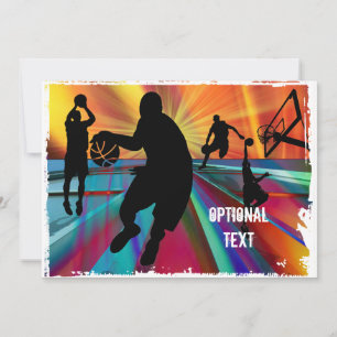 Basketball Pre Game Warmup - Customise Invitation