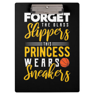 Basketball Princess Wears Sneakers Clipboard