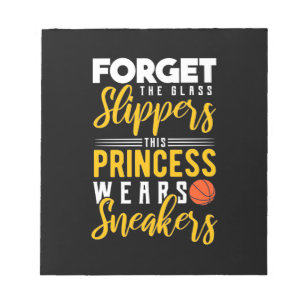 Basketball Princess Wears Sneakers Notepad